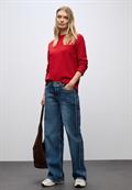 Rundhals Pullover racing red