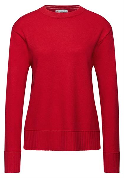 Rundhals Pullover racing red