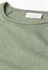 Rundhals-Pullover slate green mel.