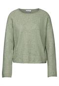 Rundhals-Pullover slate green mel.