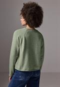 Rundhals-Pullover slate green mel.