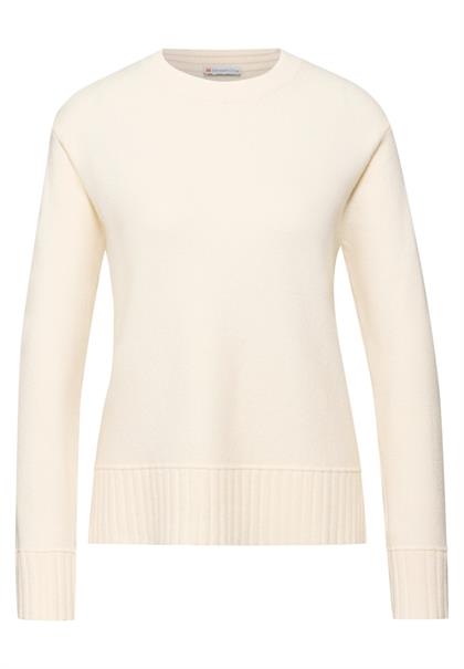Rundhals Pullover soft beige