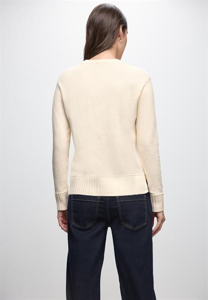 Rundhals Pullover soft beige