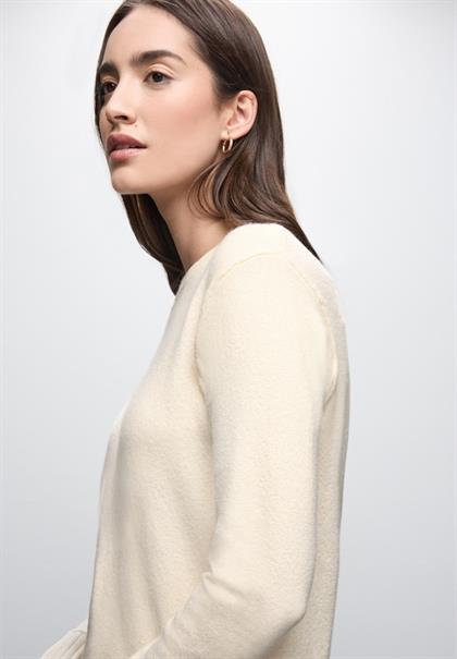 Rundhals Pullover soft beige