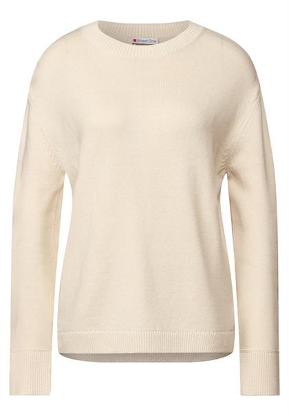 Rundhals Pullover tusk cream