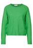 Rundhals-Pullover vivid green mel.