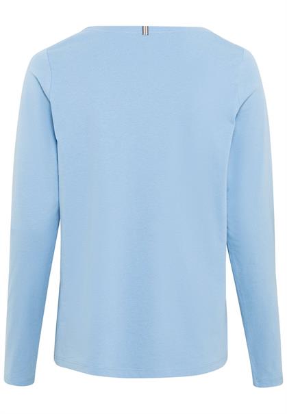 Rundhals-Shirt aus nachhaltiger Baumwolle air blue