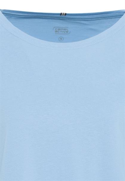 Rundhals-Shirt aus nachhaltiger Baumwolle air blue