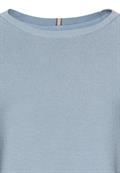Rundhals Sweatshirt aus reiner Baumwolle soft blue