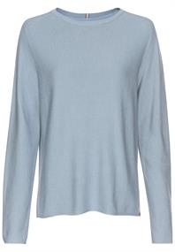Rundhals Sweatshirt aus reiner Baumwolle soft blue