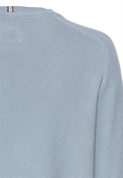 Rundhals Sweatshirt aus reiner Baumwolle soft blue