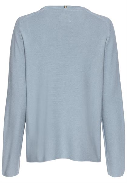 Rundhals Sweatshirt aus reiner Baumwolle soft blue
