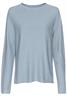 Rundhals Sweatshirt aus reiner Baumwolle soft blue