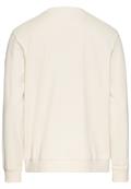 Rundhals Sweatshirt mit Brusttasche creme