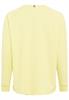 Rundhals Sweatshirt mit tonalem Rubber Print limoncello
