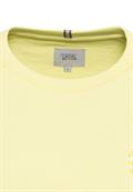 Rundhals Sweatshirt mit tonalem Rubber Print limoncello