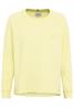 Rundhals Sweatshirt mit tonalem Rubber Print limoncello