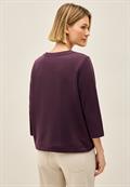 Rundhals Sweatshirt mulberry red