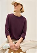 Rundhals Sweatshirt mulberry red