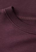 Rundhals Sweatshirt mulberry red