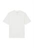 Rundhals-T-Shirt relaxed white cotton