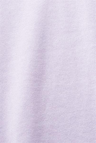 Rundhalspullover aus Baumwolle lavender