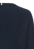 Rundhalspullover aus Feinstrick night blue