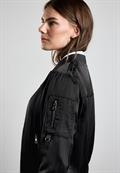 Satin-Blouson black