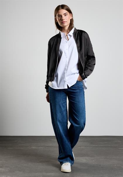 Satin-Blouson black