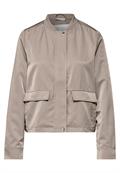 Satin-Blouson breezy beige