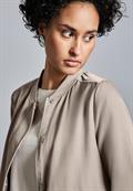 Satin-Blouson breezy beige