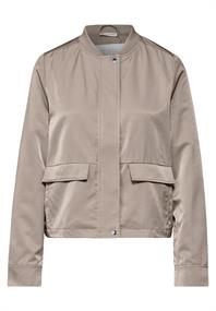Satin-Blouson breezy beige