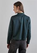 Satin-Blouson cool vintage green