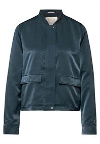 Satin-Blouson cool vintage green