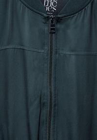 Satin-Blouson hunter green