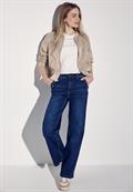 Satin Blouson safari beige