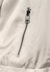 Satin-Blouson smooth sand beige