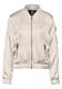 Satin-Blouson smooth sand beige