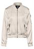 Satin-Blouson smooth sand beige