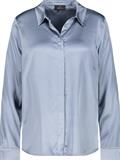 Satin Bluse zum Knöpfen smokey blue
