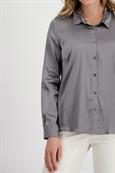 Satin Bluse zum Knöpfen thunder