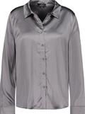 Satin Bluse zum Knöpfen thunder