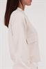 Satin-Cargo-Jacke champagne beige