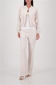 Satin-Cargo-Jacke champagne beige