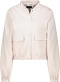 Satin-Cargo-Jacke champagne beige