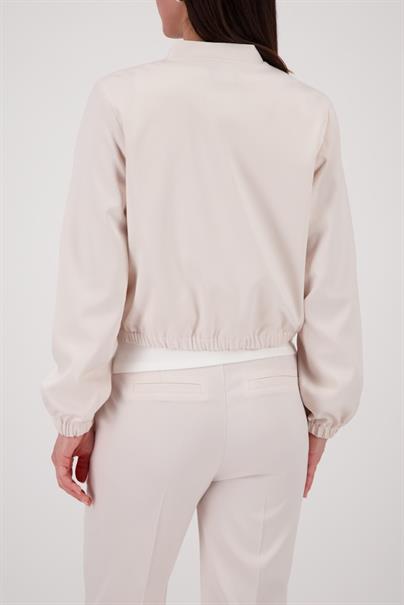 Satin-Cargo-Jacke champagne beige