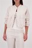 Satin-Cargo-Jacke champagne beige