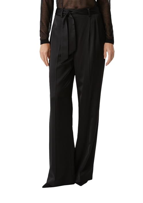 satin-marlenehose-mit-bindegürtel-schwarz