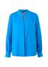 Satinbluse aus Viskosemix blau