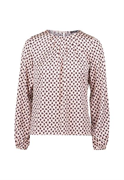 Satinbluse creamblack